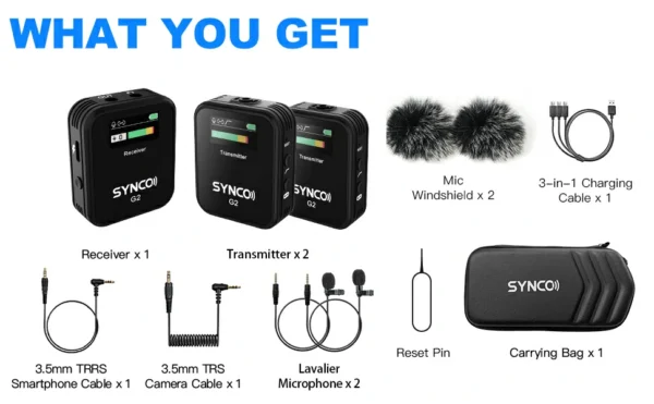 Microfone profissional com receptor - Imagem 3