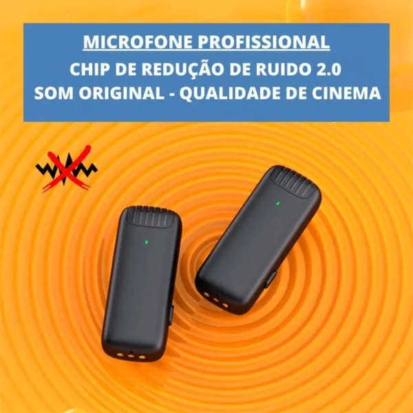 Microfone de lapela 2 em 1 - Imagem 4