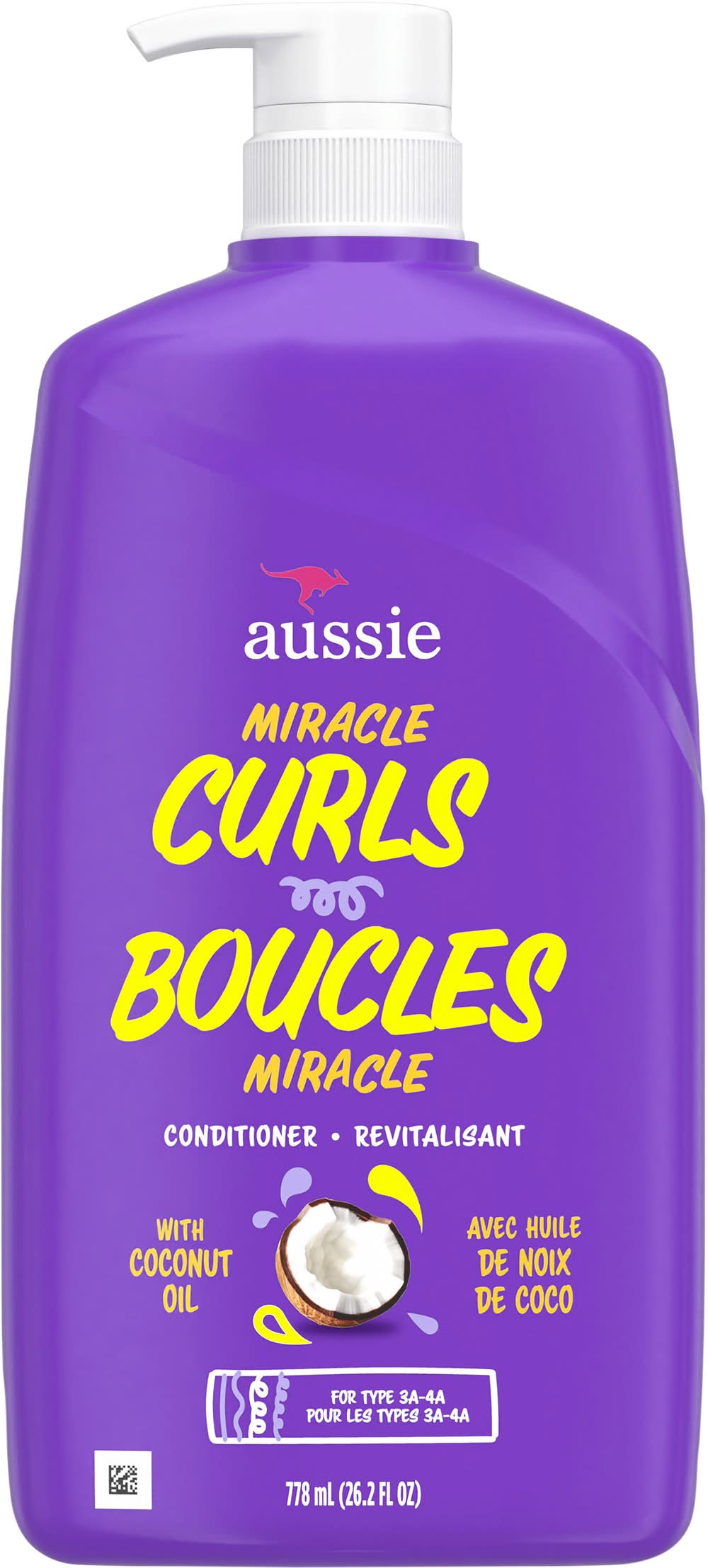 Condicionador Aussie Miracle Curls Coconut Oil Paraben Free 778 ml - Imagem 2