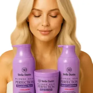 Condicionador Stella Dustin Blonde Hair Perfect Purpl + Collag 500
